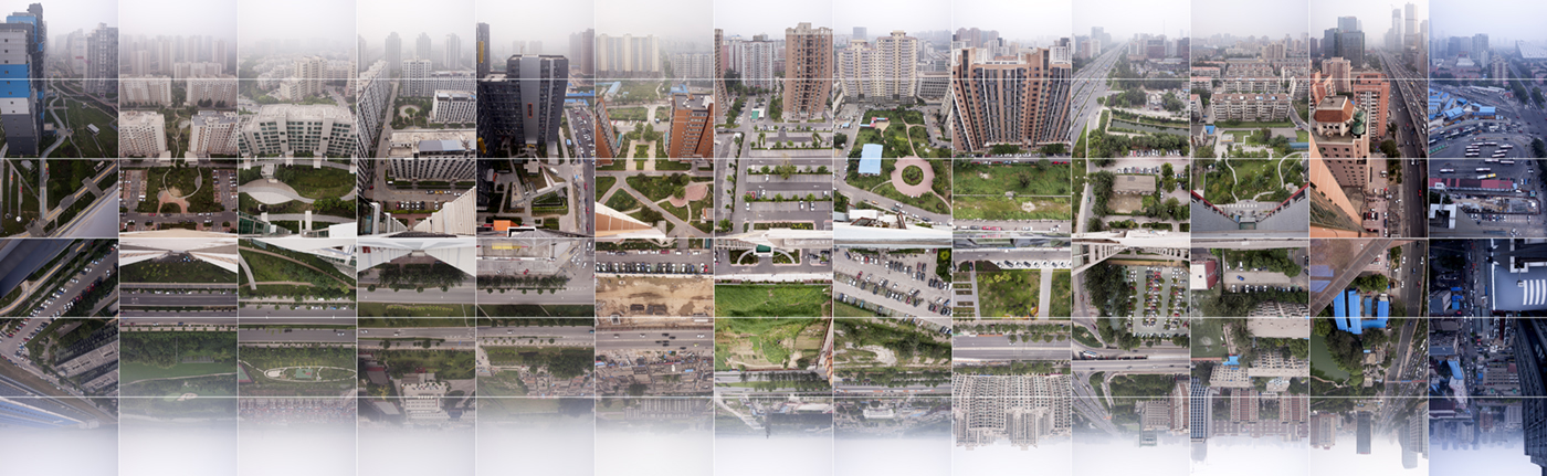 Beijing- Timespace - from east to west on  31 - 08 - 12, by urban explorer and photographer artist Wouter van Buuren - photography