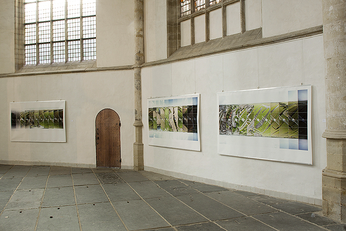 Space-Time-Lines, by Wouter van Buuren in the Oude Kerk, Redlight District, air8 Amsterdam