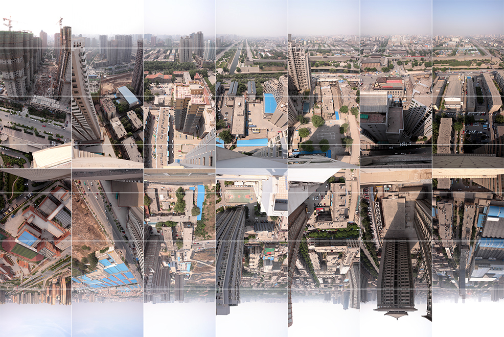 Photography - by - Wouter van Buuren - Xian – Timespace – following the East Wall, panorama of the skyline, urban explaration by an urban explorer